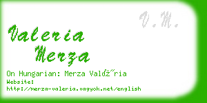 valeria merza business card